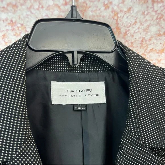 Tahari Dotted Career Blazer - Picture 4 of 10